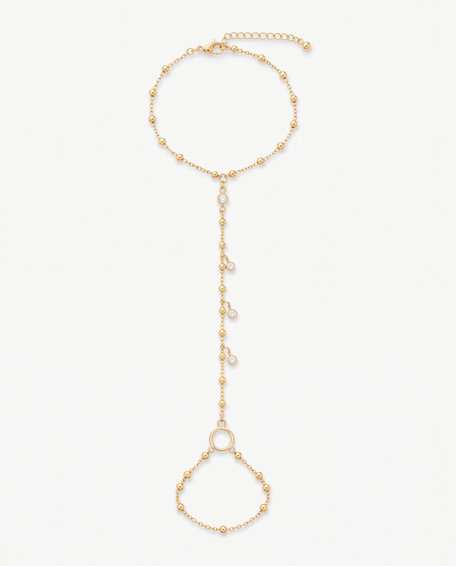 Rhéa Hand Bracelet in Gold